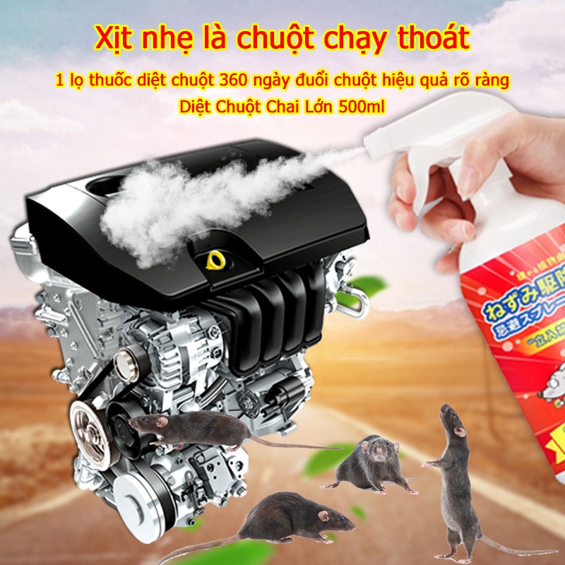 Thuốc đuổi chuột chai xịt đuổi chuột xịt đuổi chuột nhật bản thuốc xịt - ảnh sản phẩm 9