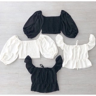 (có bán sỉ,ảnh thật,hoả tốc) 🍓ÁO_CROPTOP_TAY_PHỒNG🍍
