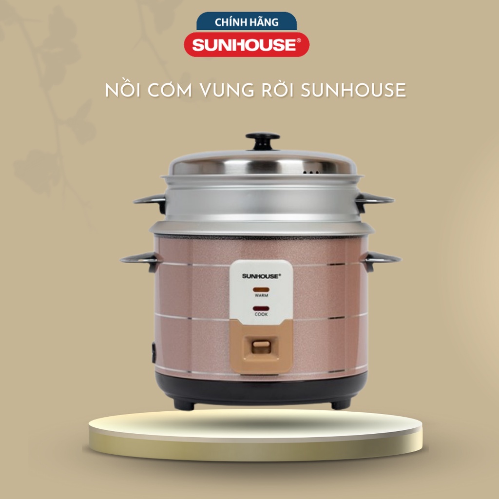 Nồi cơm điện Sunhouse vung rời SHD8135 2.2l - Hàng trưng bày xước
