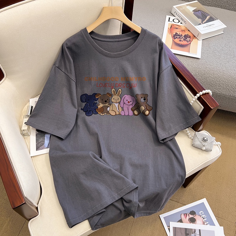 NRVP Áo Thun 100% Cotton Tay NgắN Plus Size Cho Nam Và Nữ