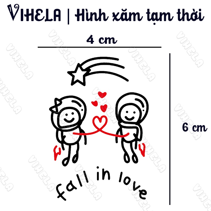Hình xăm dán tạm thời chống nước MAGIC TATTOO lên hình ngay VIHELA DS 001