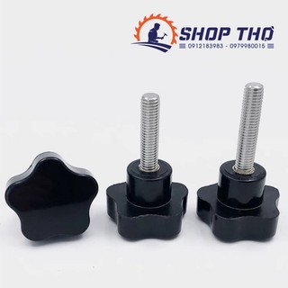 Nút vặn 5 cánh M12 thân sắt mạ kẽm