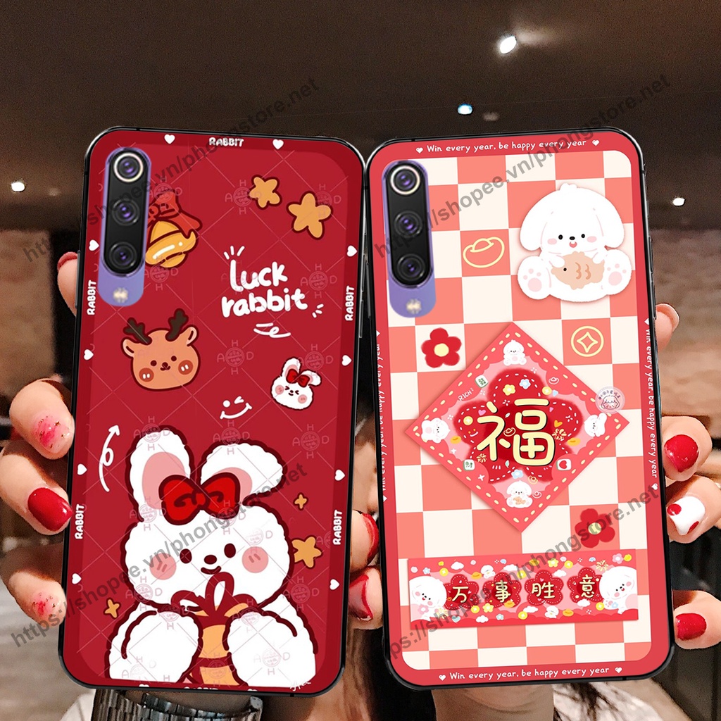 Ốp lưng Xiaomi Mi 9 / MI 9 SE caro mặt cười cute, giá rẻ cực đẹp nhiều mẫu ốp gấu
