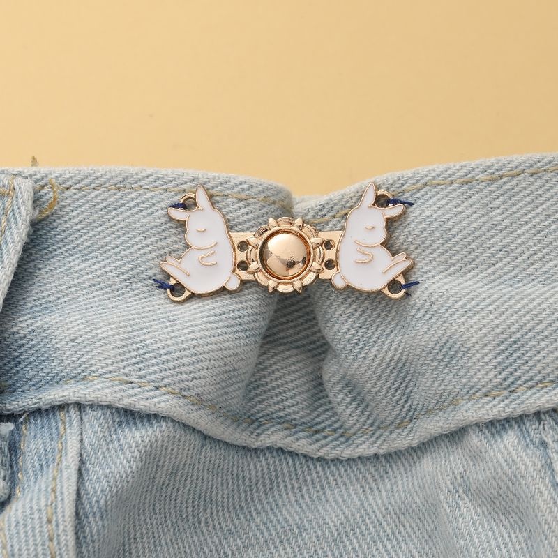 Móc Cài Quần Bằng Kim Loại Họa Tiết Hoạt Hình Dễ Thương Phong Cách Hàn Quốc