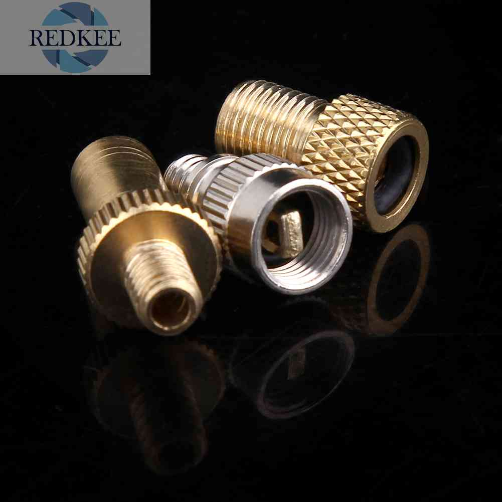 Bộ Chuyển Đổi Van Presta Sang Schrader + Ống Nối Van Presta Cho Xe Đạp