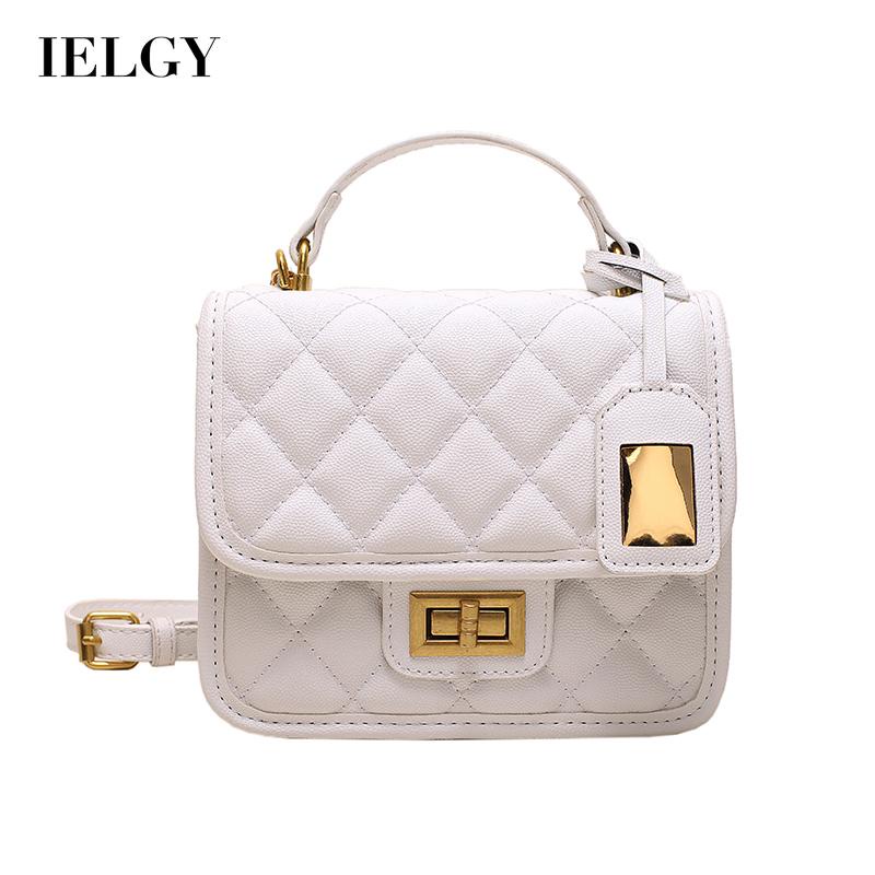 Ielgy Túi Đeo Vai Màu Trắng Thiết Kế Độc Đáo Thời Trang niche Cho Nữ