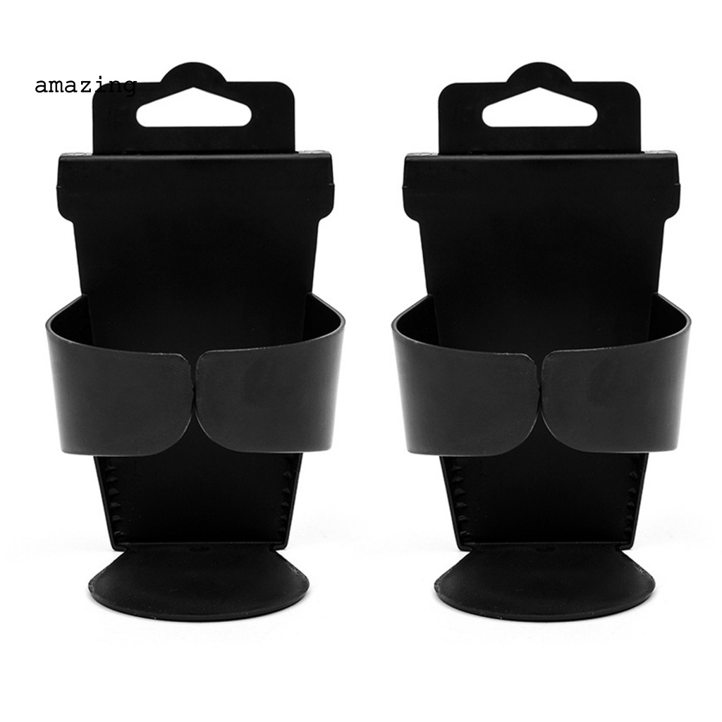 Bộ 2 Giá Đỡ Bình Nước / Cốc Nước / Đồ Uống Gắn Cửa Xe Hơi / Xe Tải Màu Đen Thông Dụng