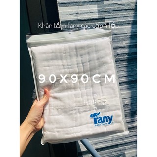 Khăn tắm fany cao cấp 4 lớp 90x90cm