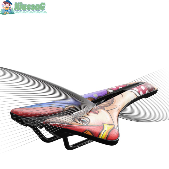 Yên Xe Đạp Mềm Thoáng Khí Thoải Mái In Họa Tiết Cá Tính