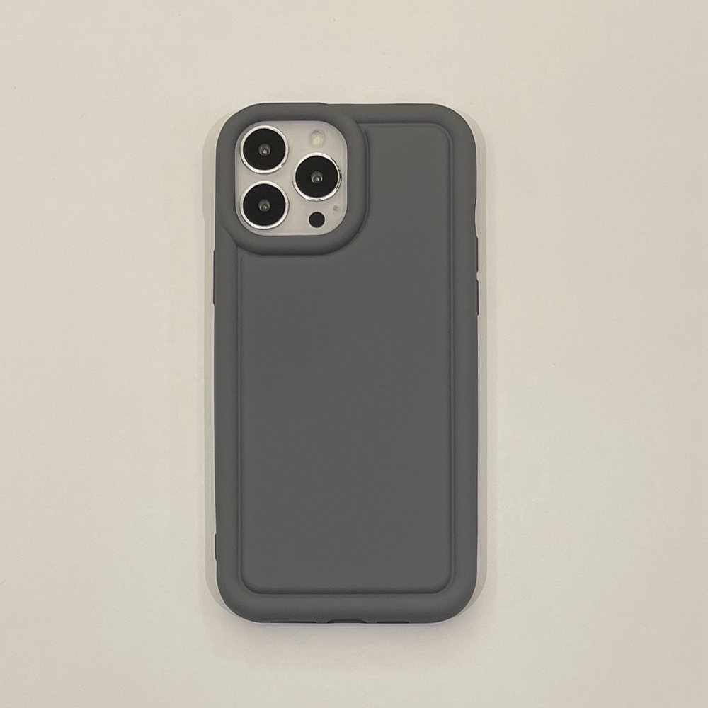 Ốp Lưng Màu Xám Cho iPhone 14 Plus 14 Pro MAX 13 12 11 Pro MAX XS MAX XR