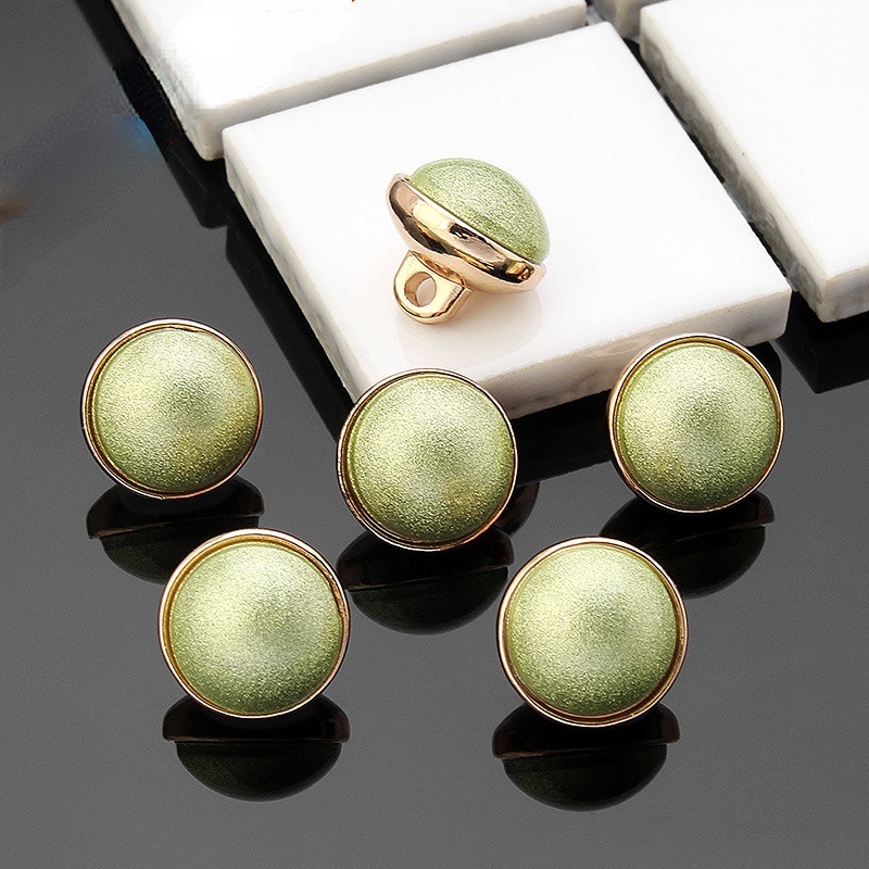 Set 5 Nút Tròn Đính Ngọc Trai Giả 10MM