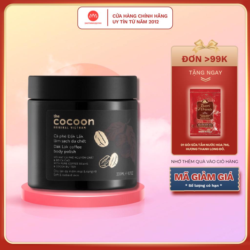 Tẩy Da Chết Cocoon Dak Lak Coffee Body Polish Từ Cà Phê Đak Lak 200ml Tẩy Tế Bào Chết Giúp Làm Mềm Da- daothinhuquynh