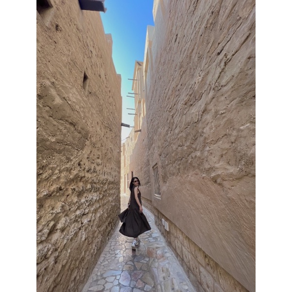 Đầm Vintage kaki cafe