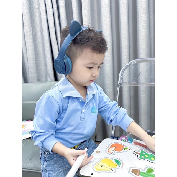 H303- set 3 áo polo bé trai dài tay mặc thu đông