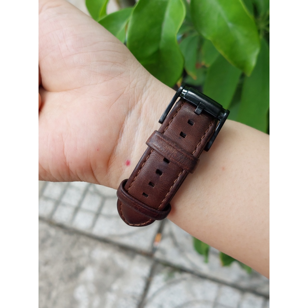 Đồng hồ nam Fossil 6 kim mặt đen chạy pin hàng Si