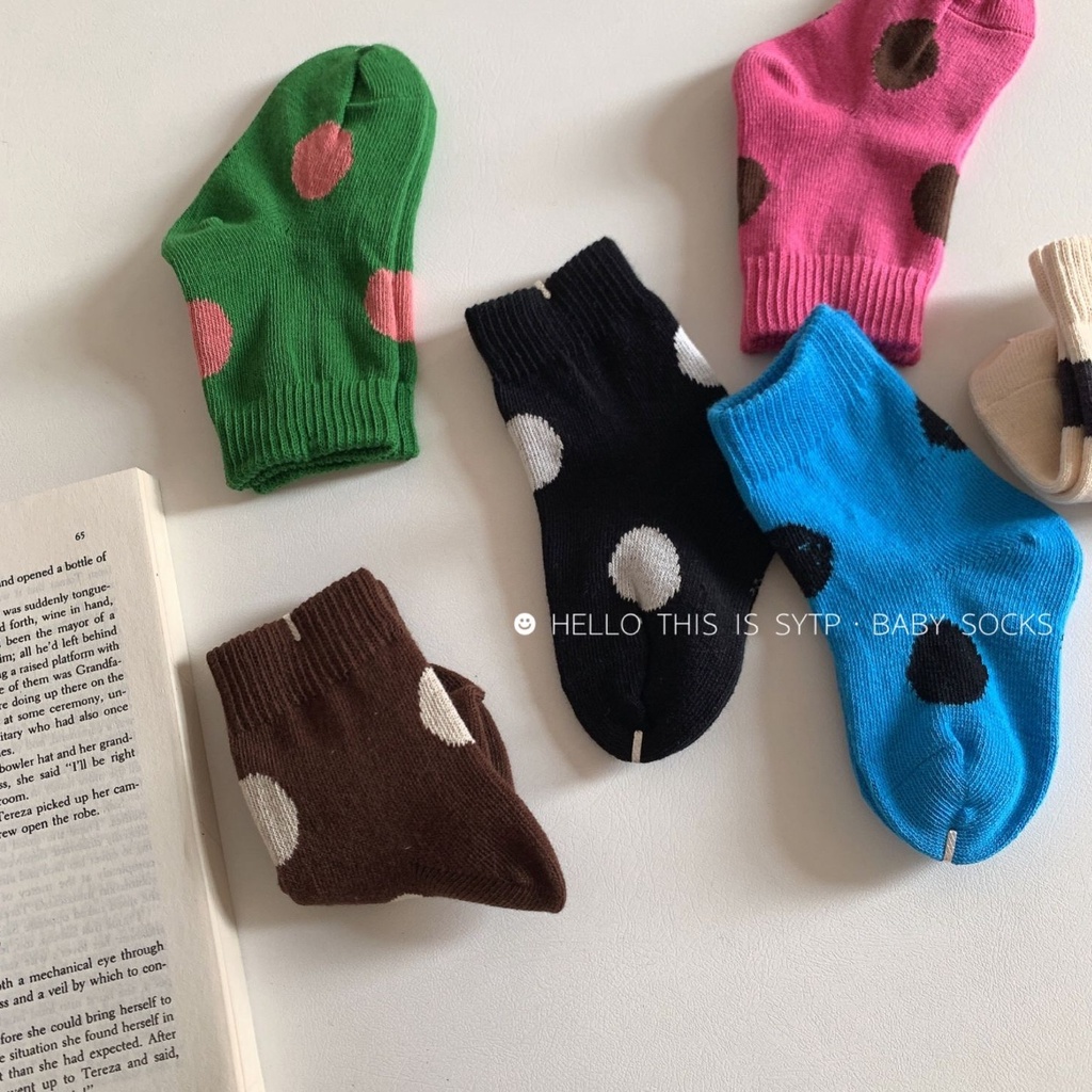 Vớ Cotton Chấm Bi Cho Bé Từ 0-2 Tuổi