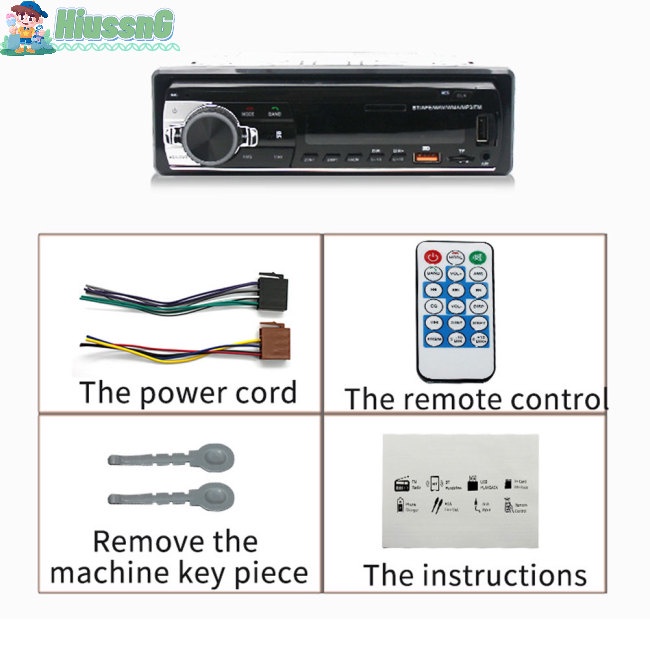 Máy Nghe Nhạc Mp3 Fm Usb Bluetooth Có Màn Hình Lcd Nền Cho Xe Hơi