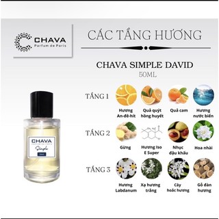 Nước hoa Chava  David dành cho Nam 50ml