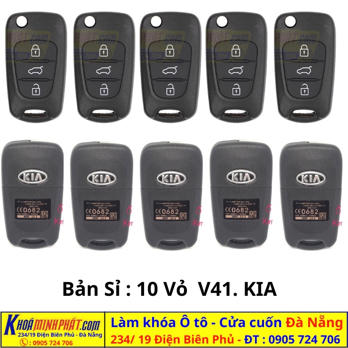 Vỏ Chìa Khóa xe Kia Morning, Forte, Carens, Forte Chính Hãng