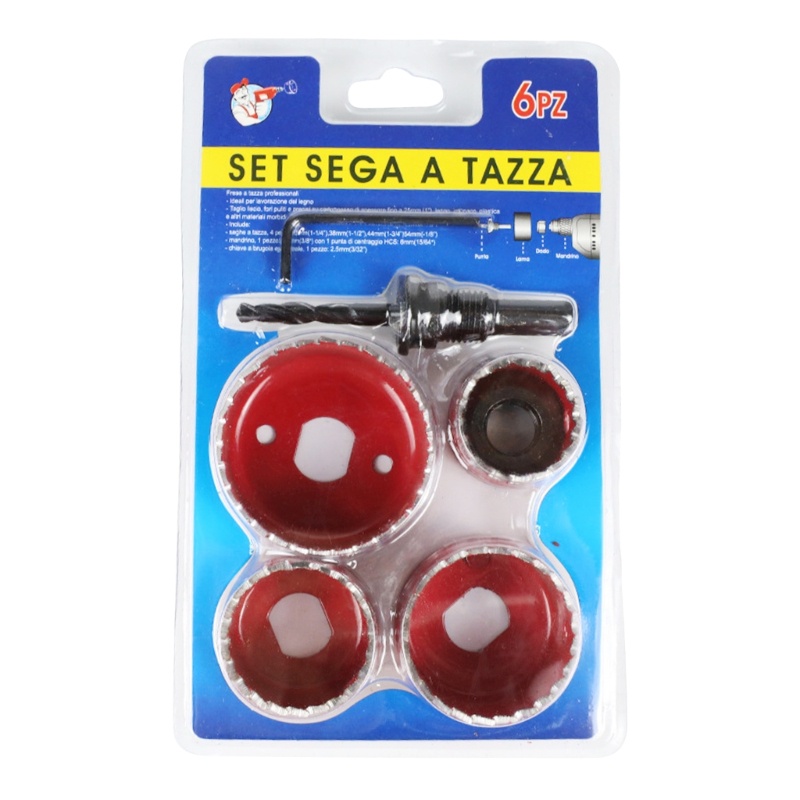 Set 6 Mũi Khoan Lỗ 32mm 38mm 44mm 54mm M42