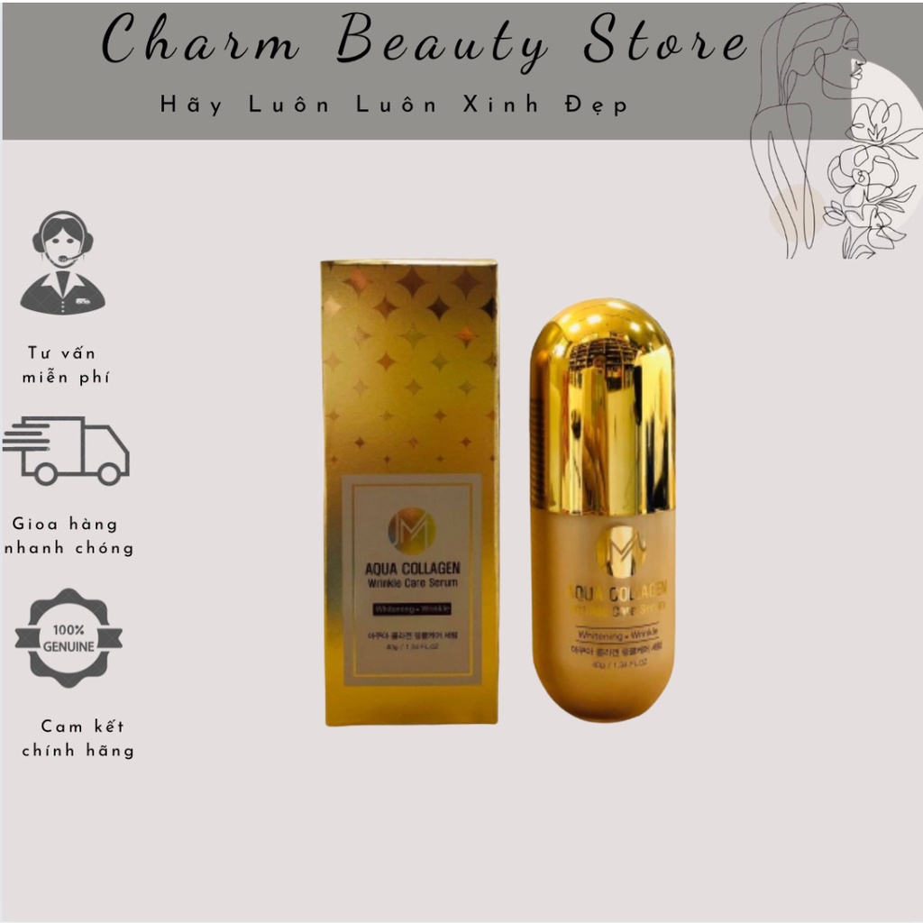 Serum Hàn Quốc Dưỡng Trắng Da JM Aqua Collagen Wrinkle Care 40g