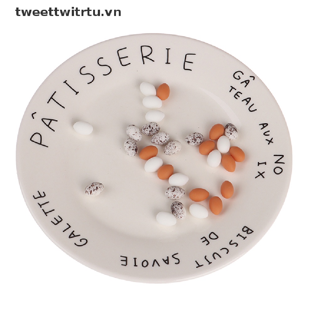 Set 10 Quả Trứng Mô Hình Mini Trang Trí Nhà Búp Bê