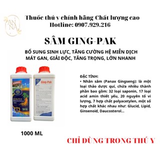 SÂM TƯƠI HÀN QUỐC GING-PAK (TĂNG LỰC GÀ ĐÁ) 1.000ML