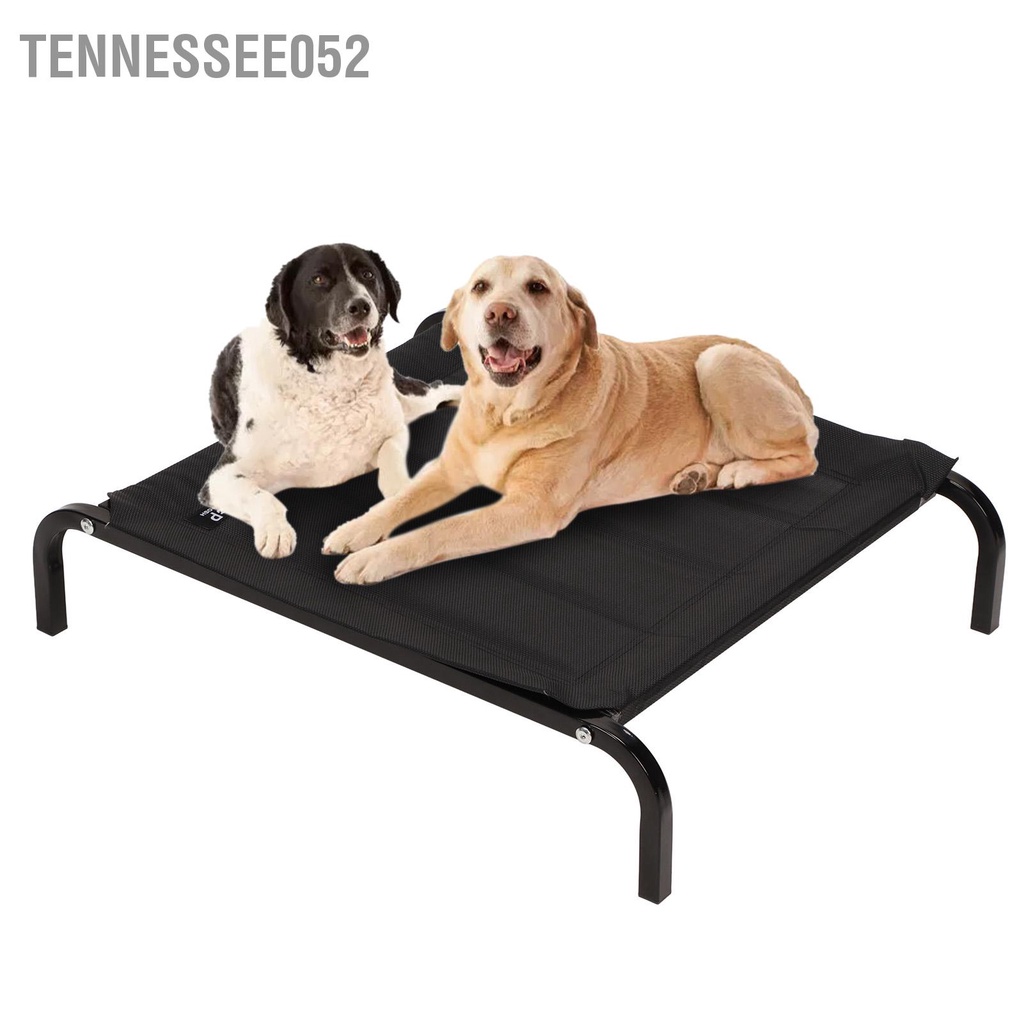 Tennessee052 Nâng Giường Cho Chó Thoáng Khí Có Thể Giặt Tháo Rời Lưới Khung Sắt Làm Mát Di Động Nuôi Cũi Cắm Trại Ngoài Trời