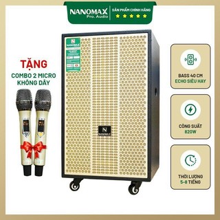 Loa kéo karaoke nanomax sk-16k7 bluetooth bass 40cm 680w