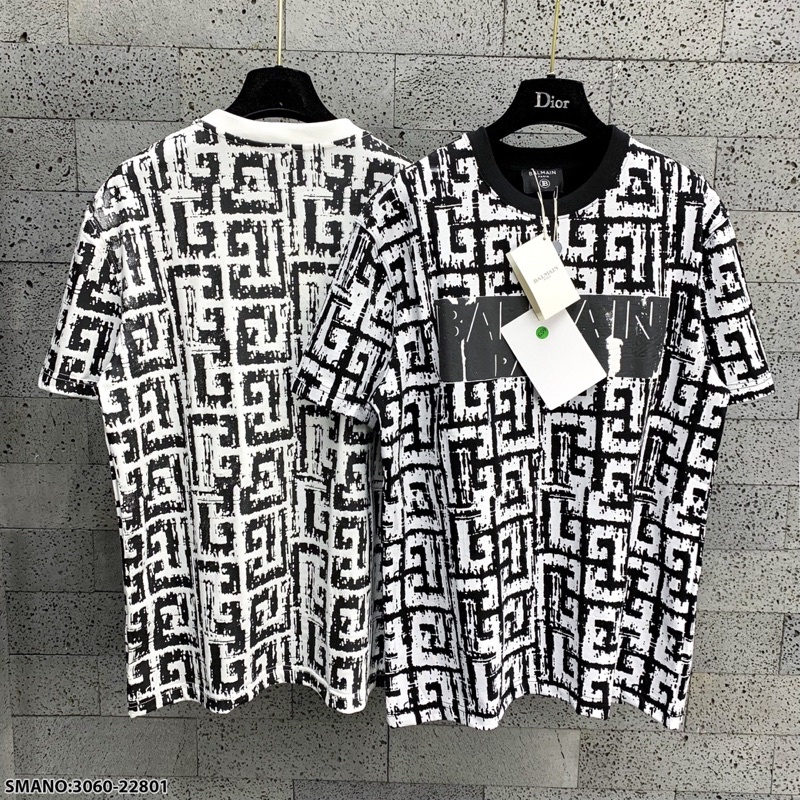 Áo BalMan x Givenchy Cổ Tròn Logo Ngực