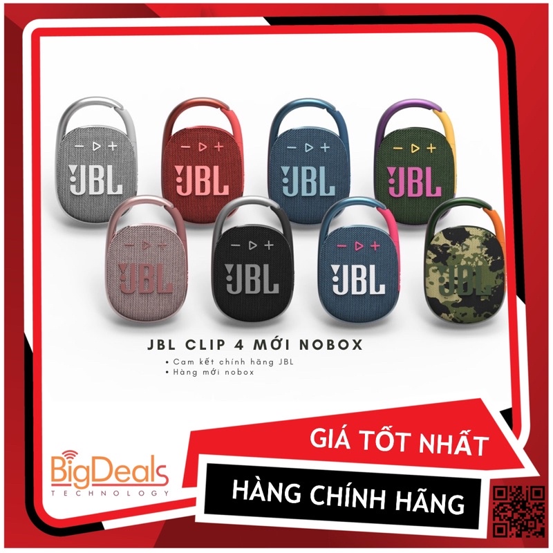 Loa bluetooth JBL Clip 3, Clip 4, Like New chính hãng | BigDeals VN