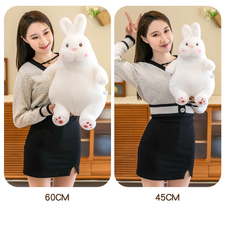 Thú Nhồi Bông Hình Con Thỏ Dễ Thương Cho Bé