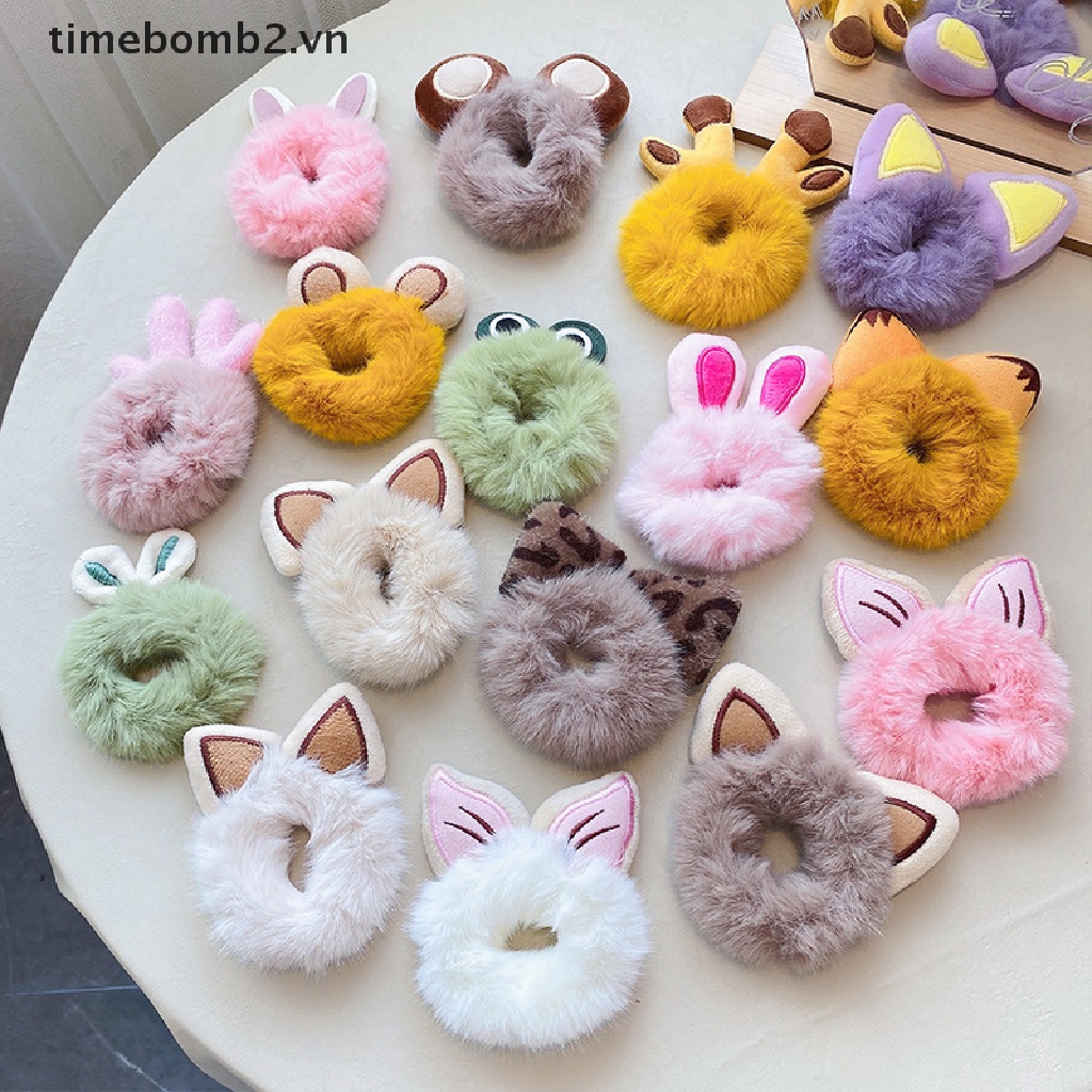 Dây Buộc Tóc Co Giãn Hình Hoạt Hình Dễ Thương Cho Nữ