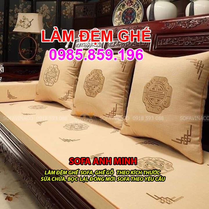 ĐỆM GHẾ Chùa Vua Hai Bà Trưng, MAY NỆM GHẾ PHÒNG KHÁCH Ở Chùa Vua Hai Bà Trưng Hà Nội
