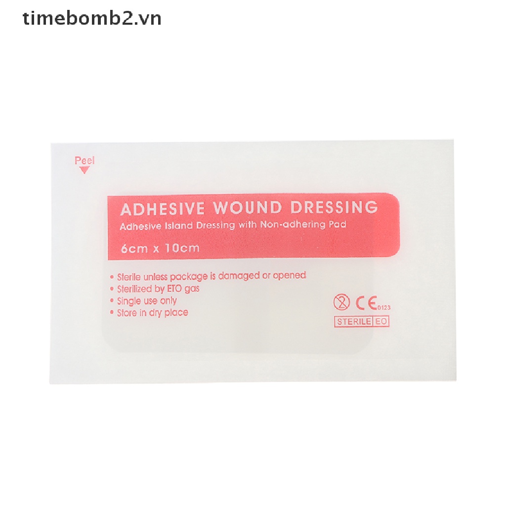 Set 10 Băng Keo Dán Vết Thương Thoáng Khí 6 * 10cm
