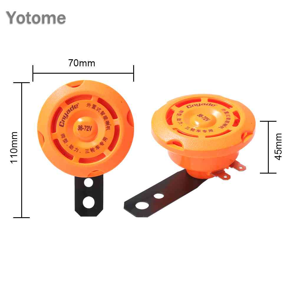 Còi Điện Tử Chống Thấm Nước 36v / 48v / 60v Chuyên Dụng Cho Xe Mô Tô