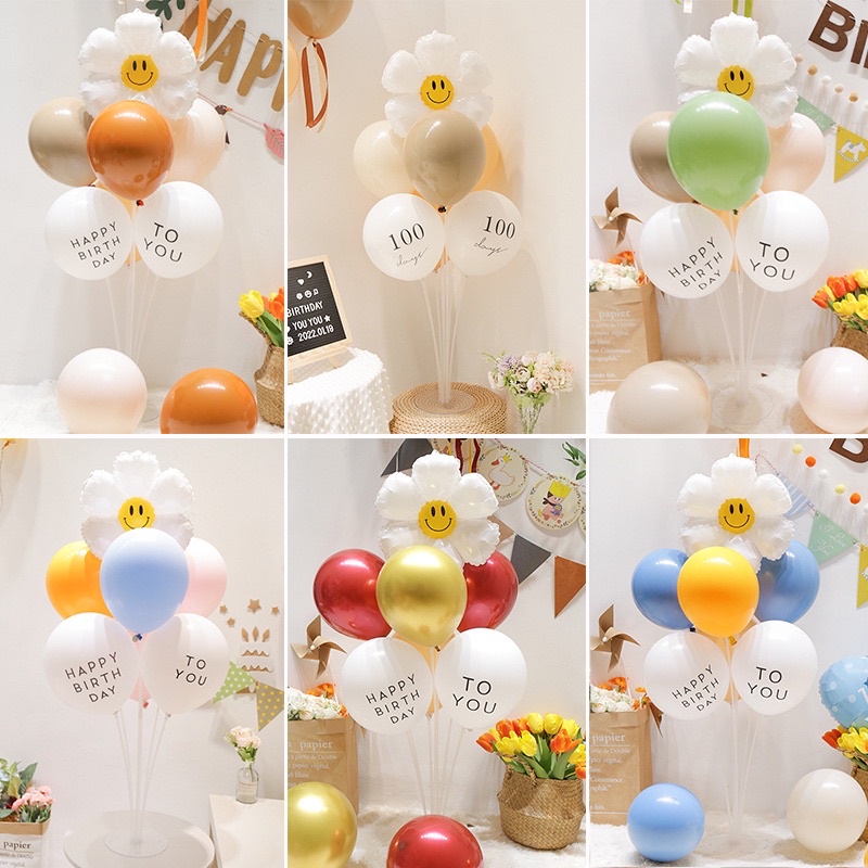 ( Trụ + bóng như hình)Combo trụ Bóng bay trang trí sinh nhật, tiệc cưới, party