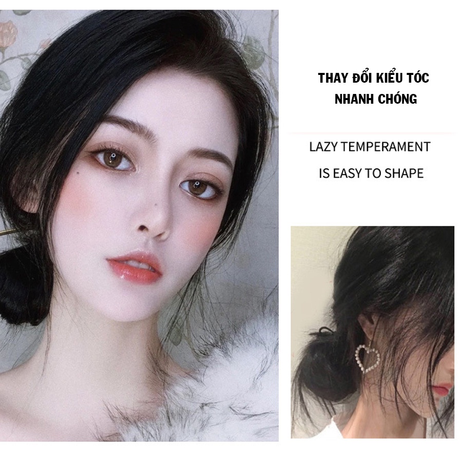 Búi rối, búi tóc thật, búi tóc rối mini phong cách Hàn Quốc