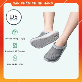 Dép Cross Literide Nam Nữ màu full XÁM, Hàng loại 1 full tag, full box hãng