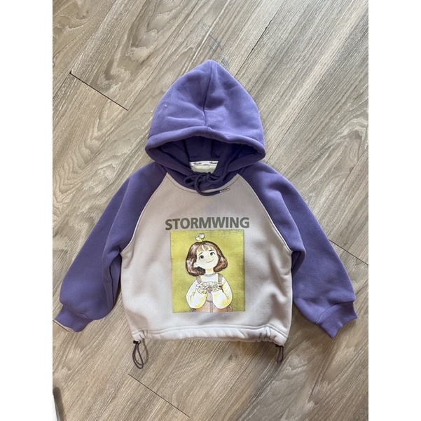 Áo nỉ hoodi lót lông hàng QCCC cho bé