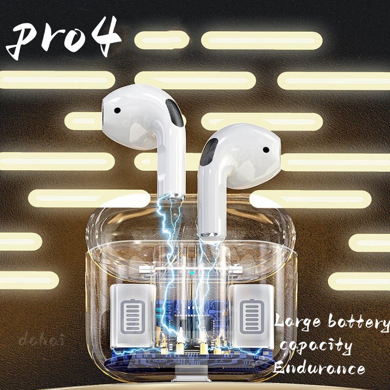 Tai Nghe Nhét Tai Bluetooth 5.0 Không Dây Mini Pro4 Phong Cách Thể Thao