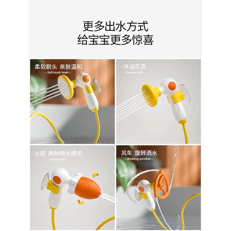 Đồ chơi nhà tắm trẻ em vịt phun nước tự động dễ thương– quà tặng mùa hè cho bé đi bể bơi, du lịch,chuẩloại1