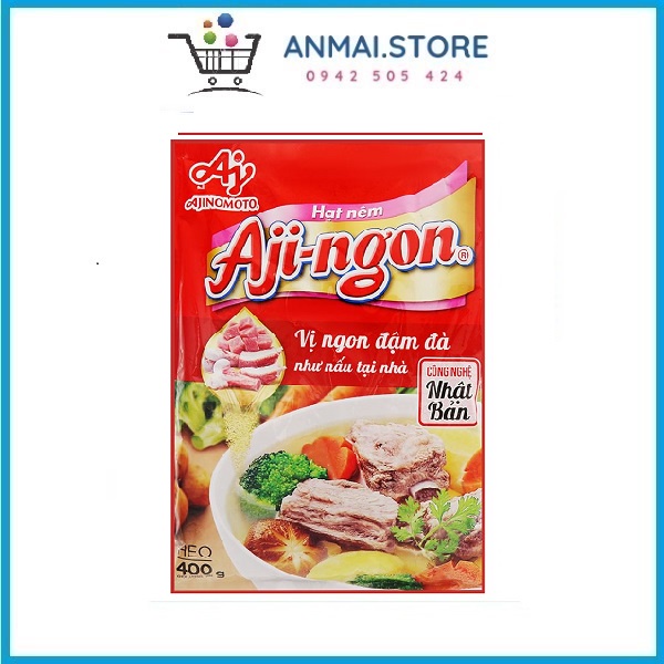 Hạt nêm Aji-Ngon gói 400g (vị heo)