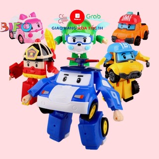 Bộ sưu tập 4-6 đồ chơi biến hình biệt đội Robocar Poli 2 trong 1 cho bé thỏa sức sáng tạo