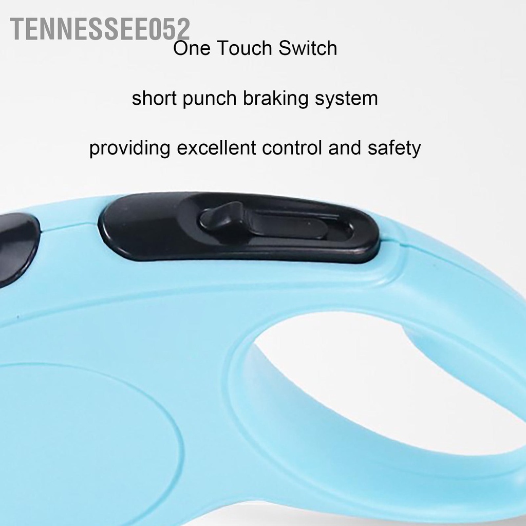 Tennessee052 Dây xích chó có thể thu vào tự động 16 feet kéo thú cưng dài khả năng chống với tay cầm trượt