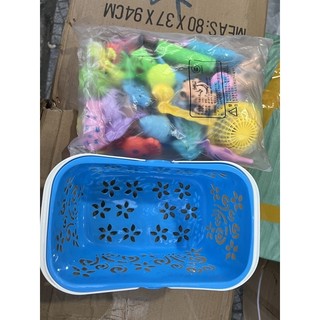 Bộ Đồ Chơi Câu Cá Cho Bé Kèm Bể Phao Mini – Đồ Chơi Tương Tác Vận Động, Màu Sắc Bắt Mắt, Giúp Bé Tập Trung & Khéo Léo