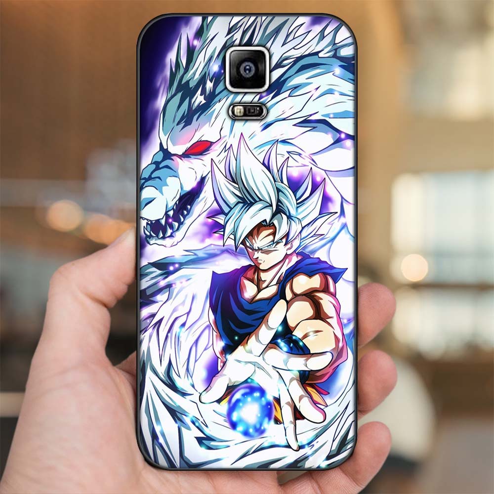 Ốp lưng Samsung Note 4 viền đen in hình Son Goku Dragon Ball Super Saiyan