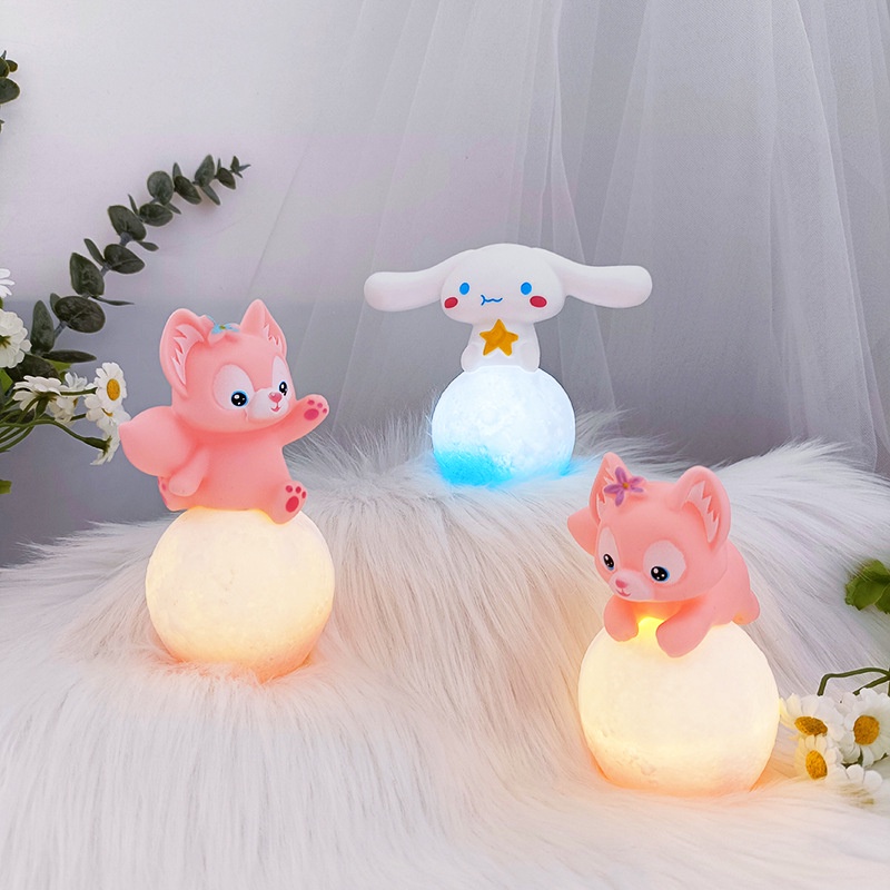 SANRIO Đèn Ngủ Để Bàn Hình Kuromi Dễ Thương Dùng Làm Quà Tặng Sinh Nhật / Giáng Sinh