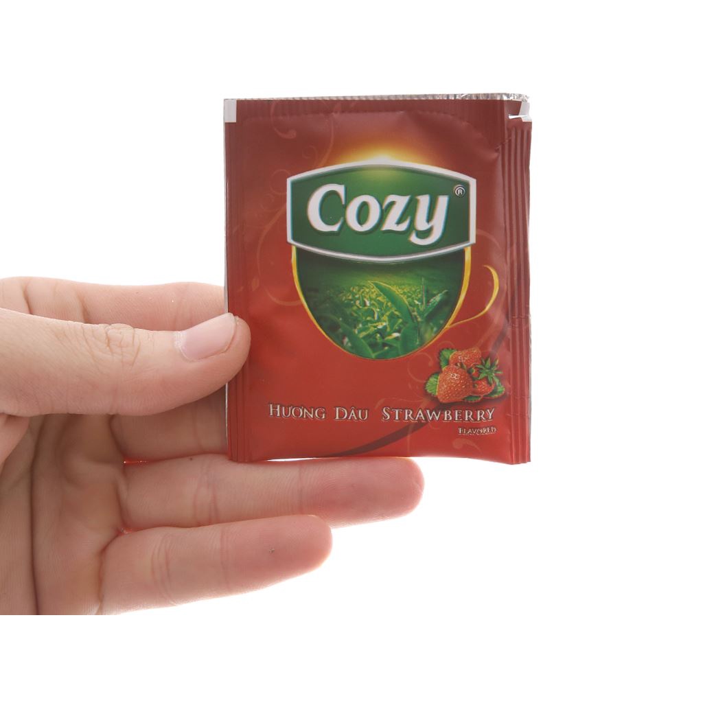 Trà Cozy Dâu Túi Lọc 25 gói x 2gr