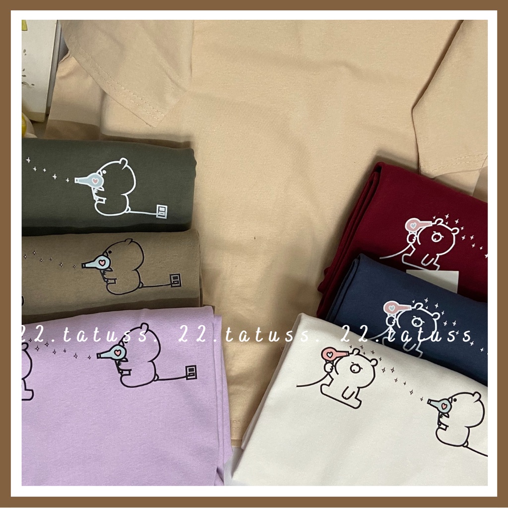 Áo thun cotton dày dặn đứng form 2 GẤU